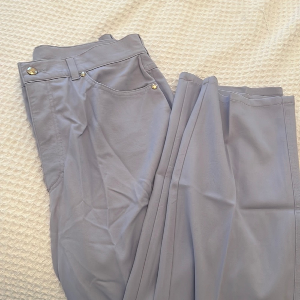 Escada light purple straight leg pants